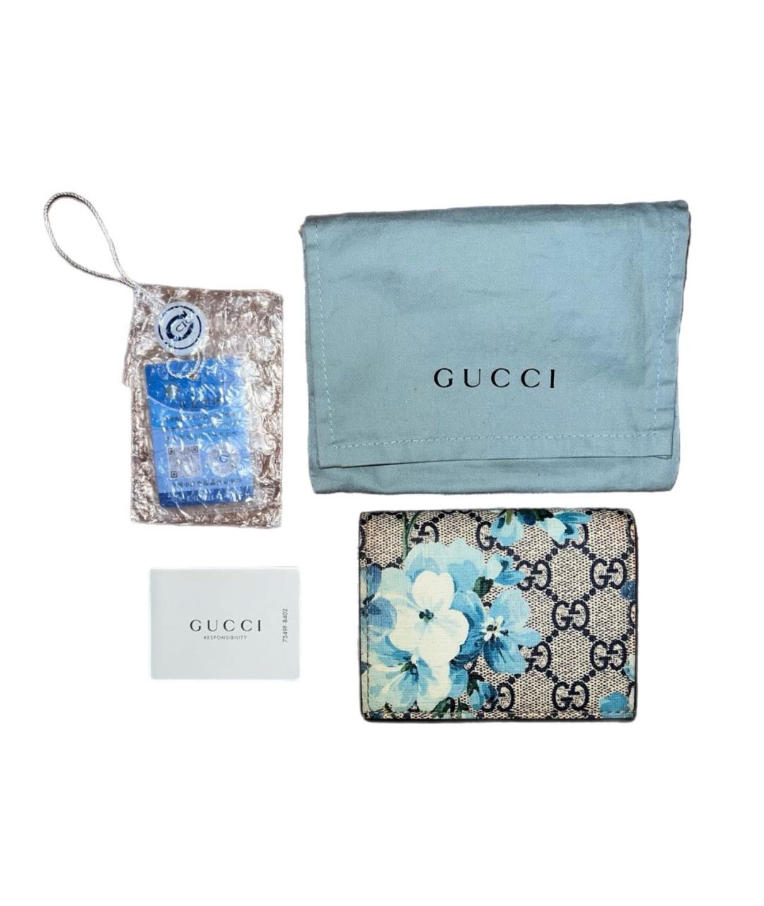 GUCCI Голубой кошелек, фото 6