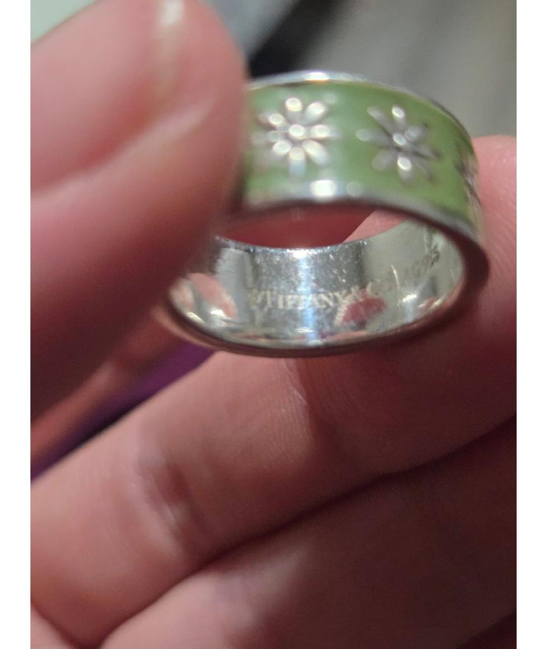 TIFFANY&CO Бирюзовое серебряное кольцо, фото 3