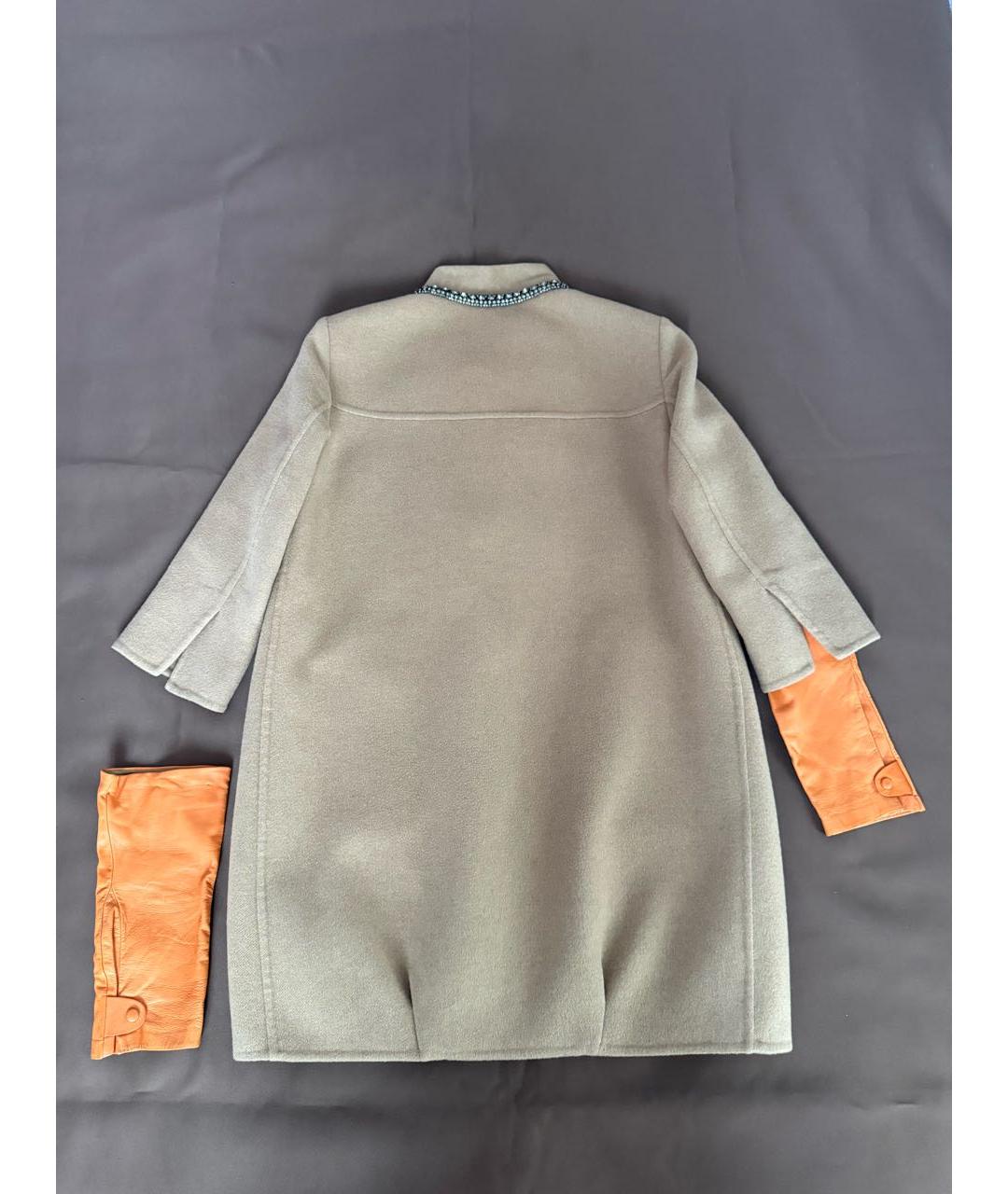 ERMANNO SCERVINO Бежевое шерстяное пальто, фото 2