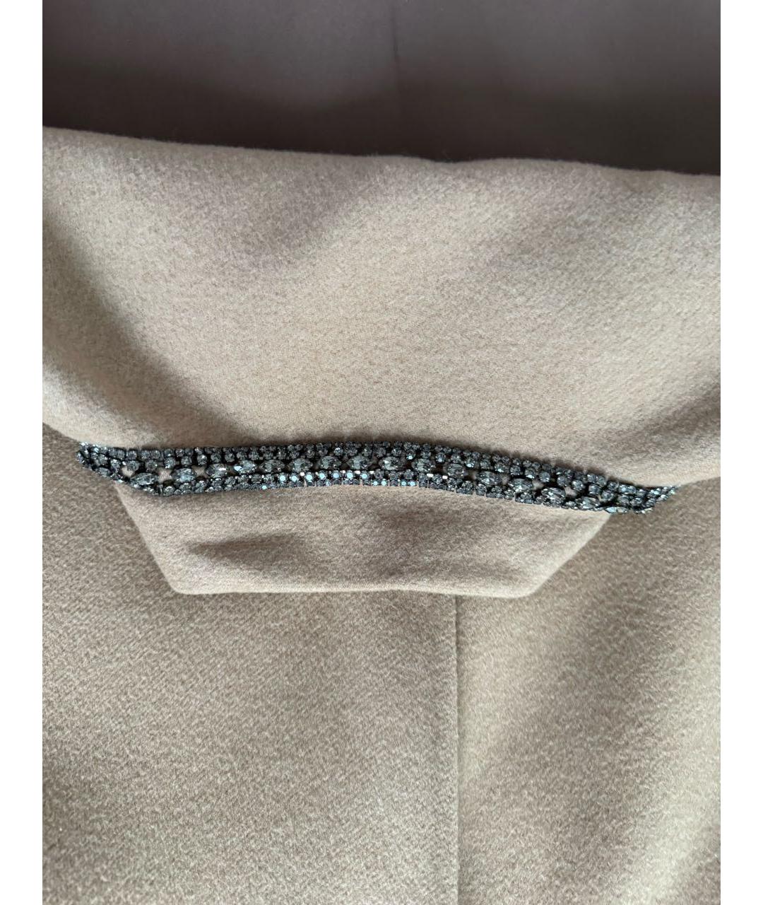 ERMANNO SCERVINO Бежевое шерстяное пальто, фото 6