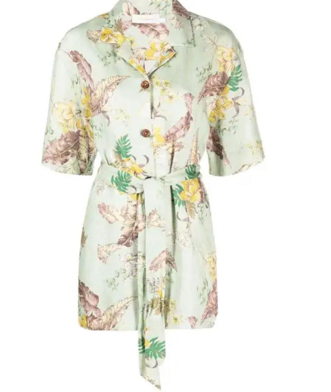 ZIMMERMANN Зеленая льняная рубашка, фото 9