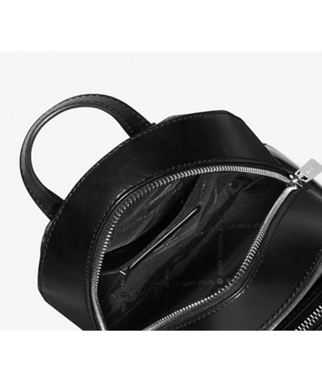 MICHAEL KORS Черный кожаный рюкзак, фото 4