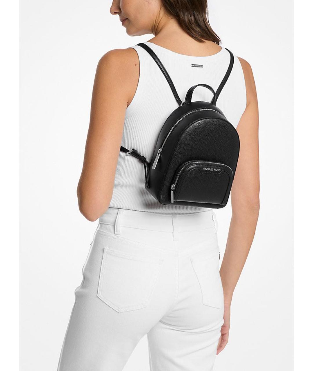 MICHAEL KORS Черный кожаный рюкзак, фото 5