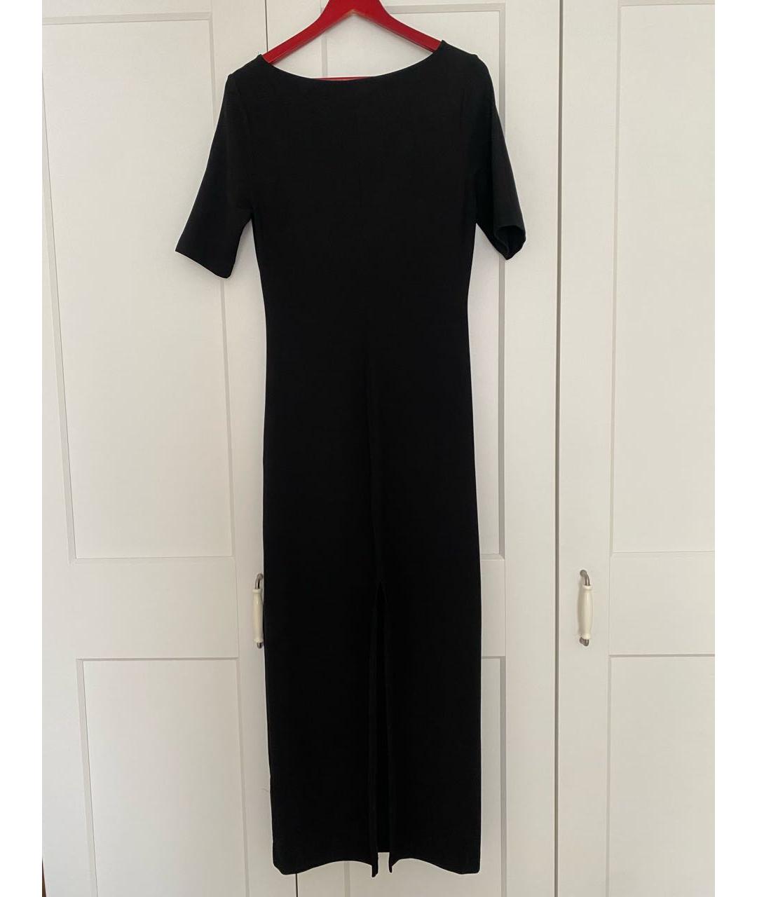 COS Черное вискозное повседневное платье, фото 2