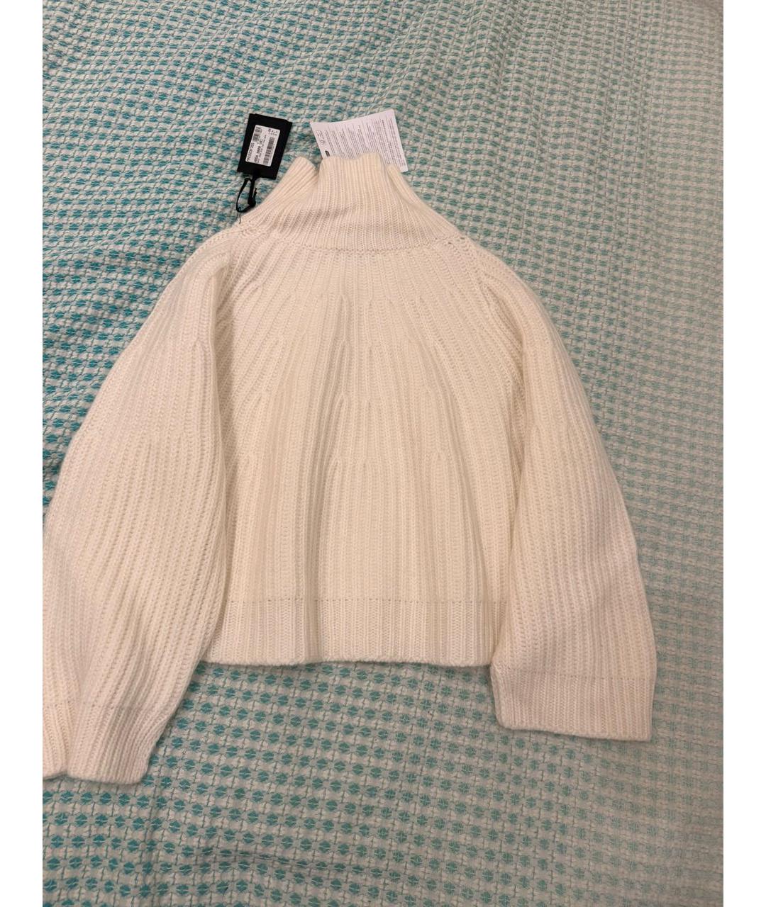 FABIANA FILIPPI Белый шерстяной джемпер / свитер, фото 5