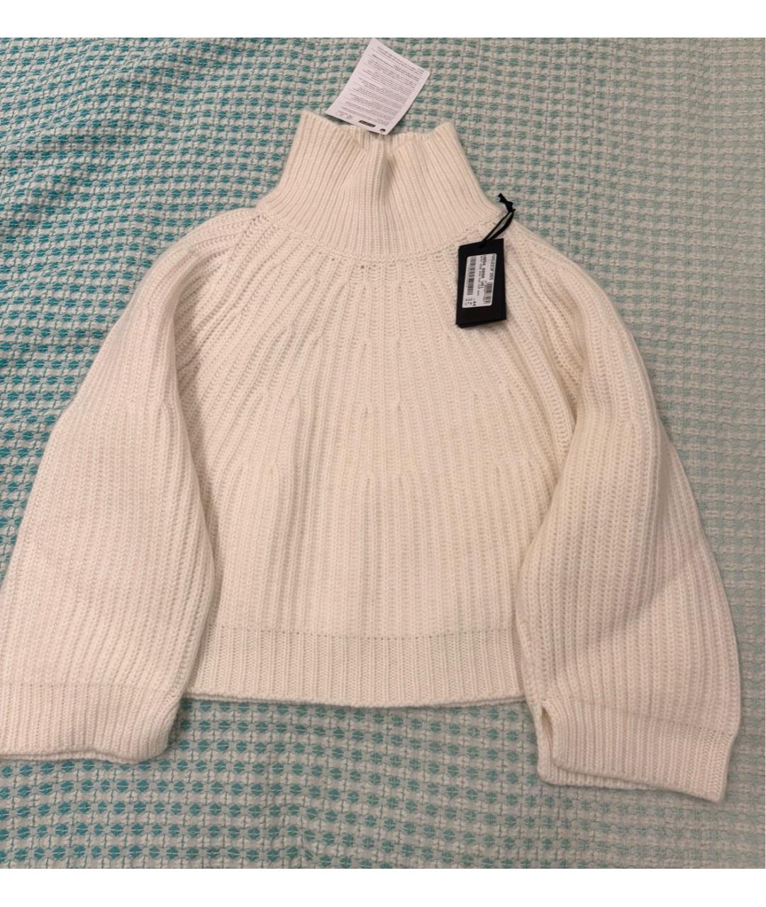 FABIANA FILIPPI Белый шерстяной джемпер / свитер, фото 2