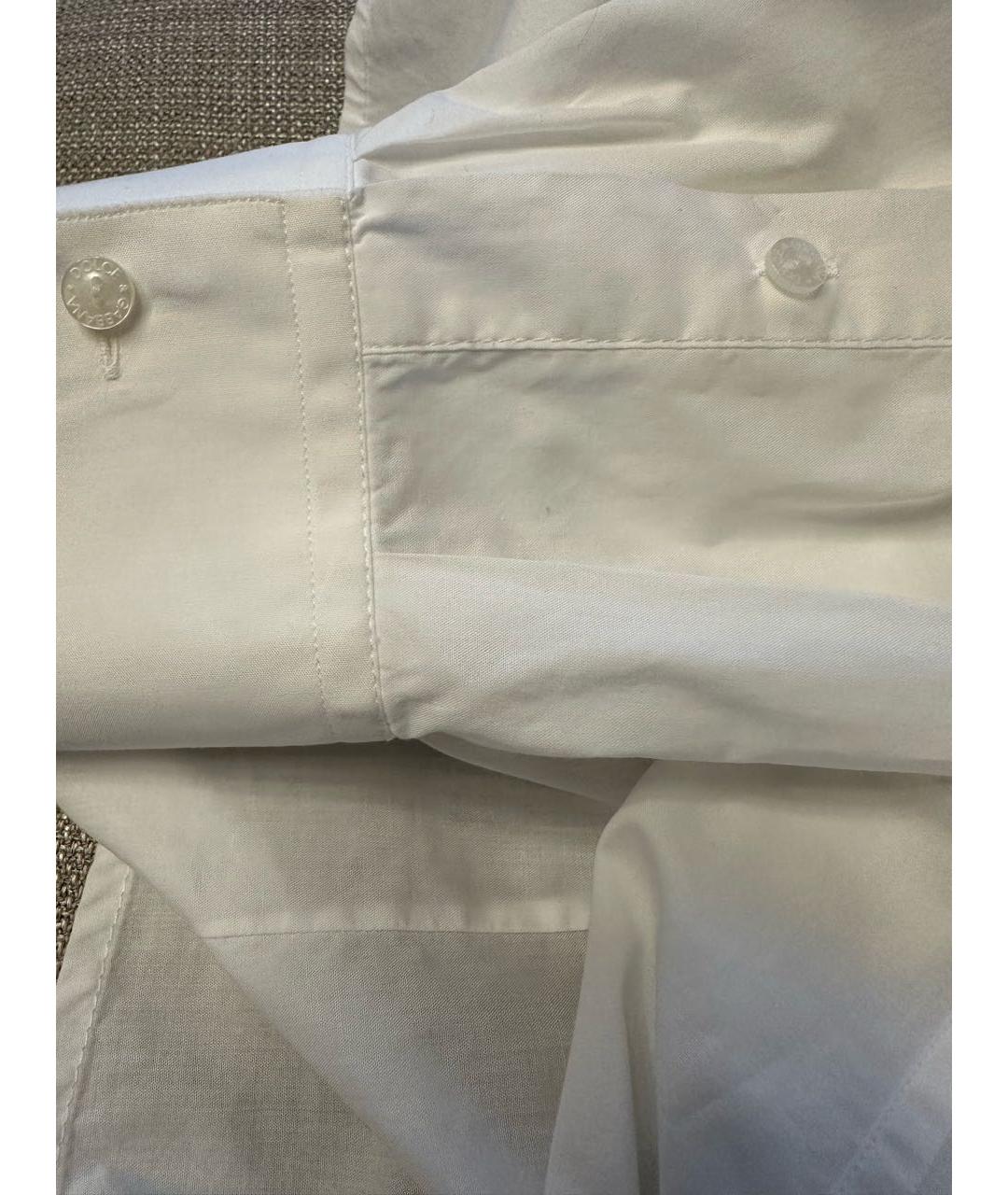 DOLCE&GABBANA Белая хлопковая классическая рубашка, фото 4