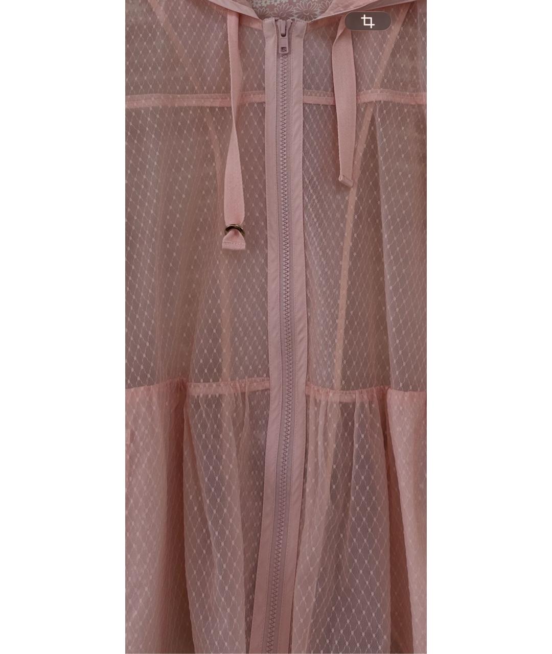 RED VALENTINO Коралловый полиэстеровый тренч/плащ, фото 4