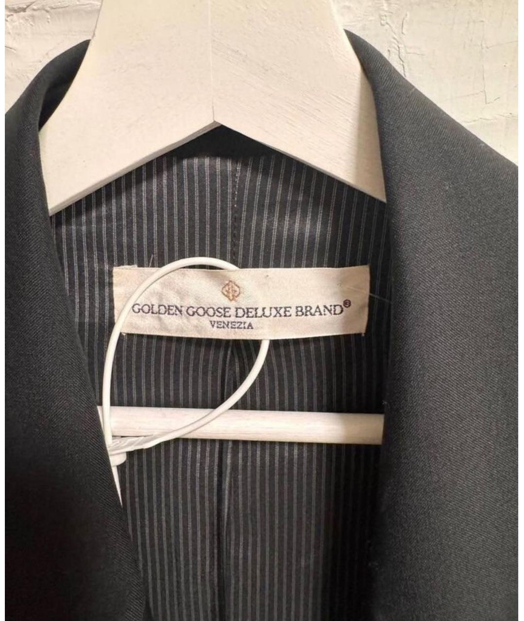 GOLDEN GOOSE DELUXE BRAND Черный шерстяной жилет, фото 2