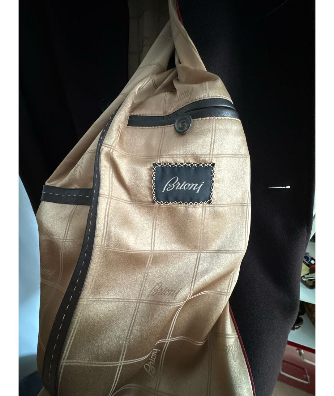 BRIONI Коричневое кашемировое пальто, фото 3