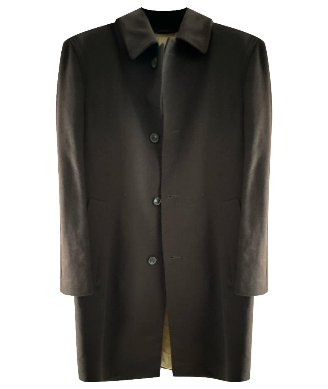 BRIONI Коричневое кашемировое пальто, фото 1