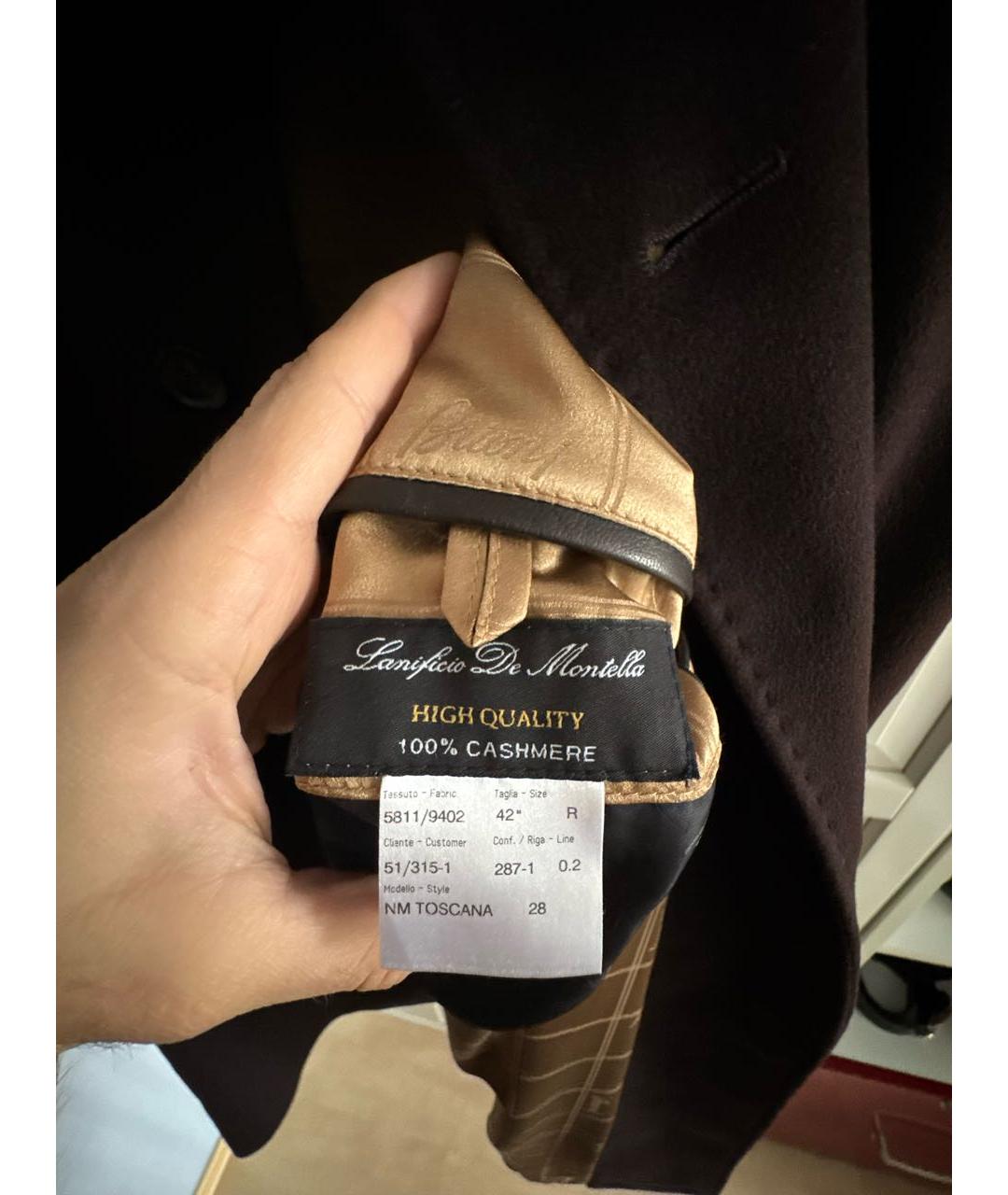 BRIONI Коричневое кашемировое пальто, фото 8