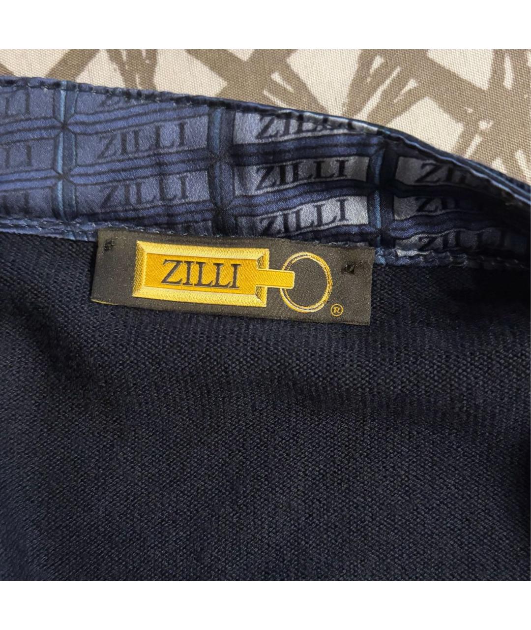 ZILLI Темно-синий кашемировый кардиган, фото 4