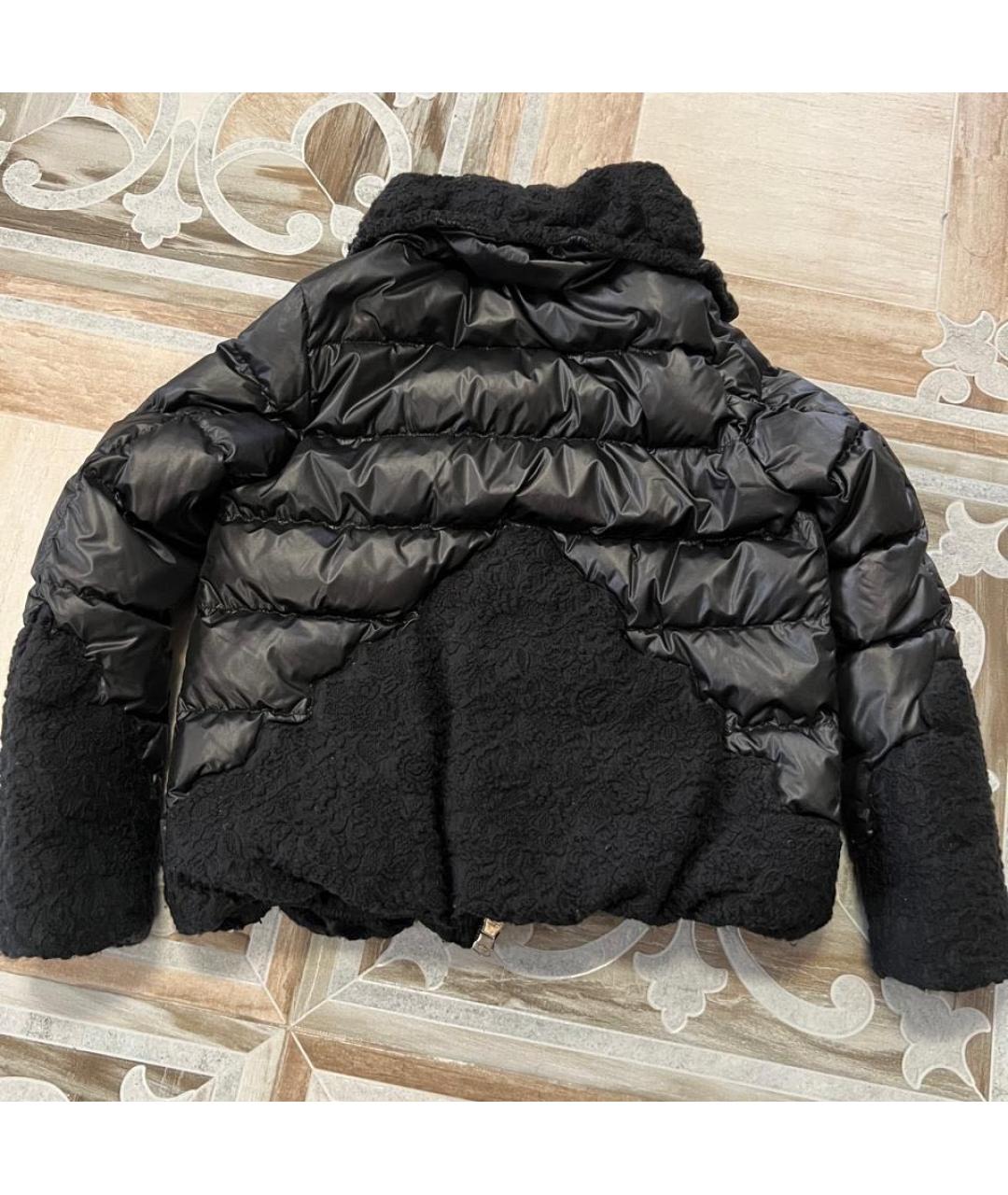 MONCLER Черная кружевная куртка, фото 2