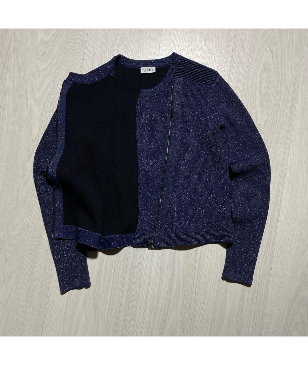 LIU JO Темно-синий кардиган, фото 5