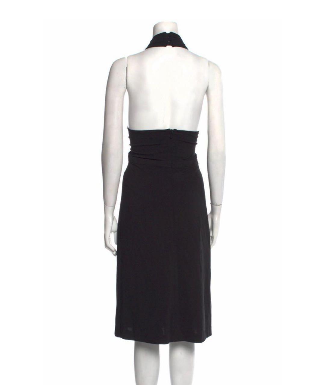 GUCCI Черное вискозное коктейльное платье, фото 3