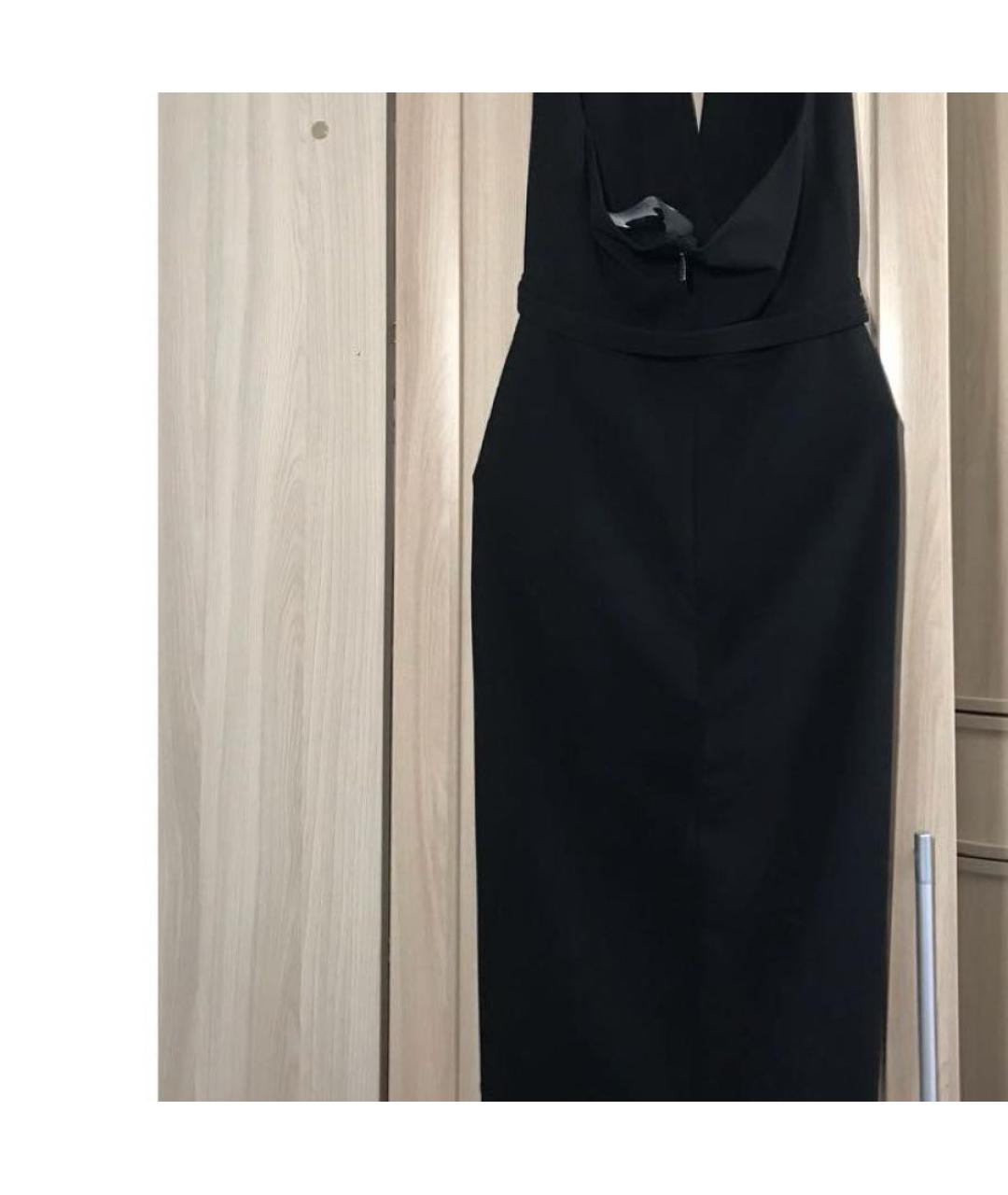 GUCCI Черное вискозное коктейльное платье, фото 6