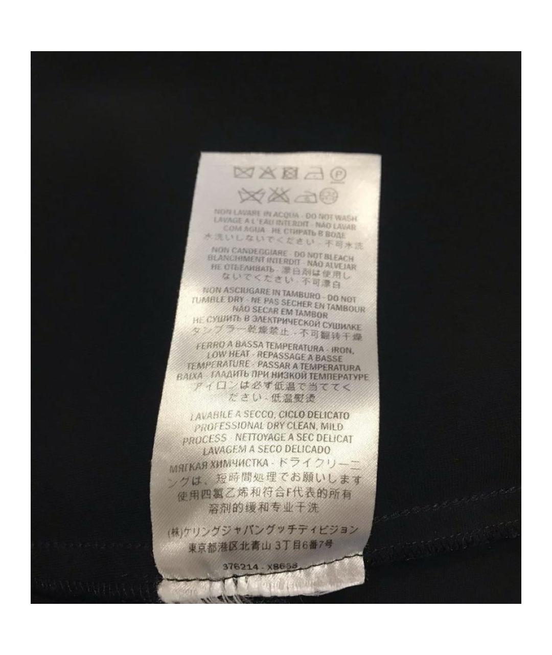 GUCCI Черное вискозное коктейльное платье, фото 4