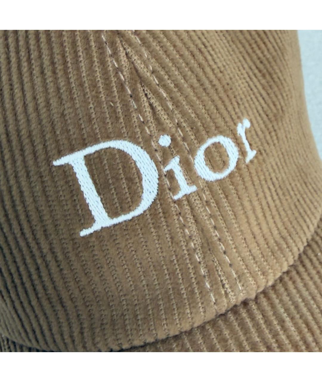 CHRISTIAN DIOR Коричневая хлопковая кепка/бейсболка, фото 4