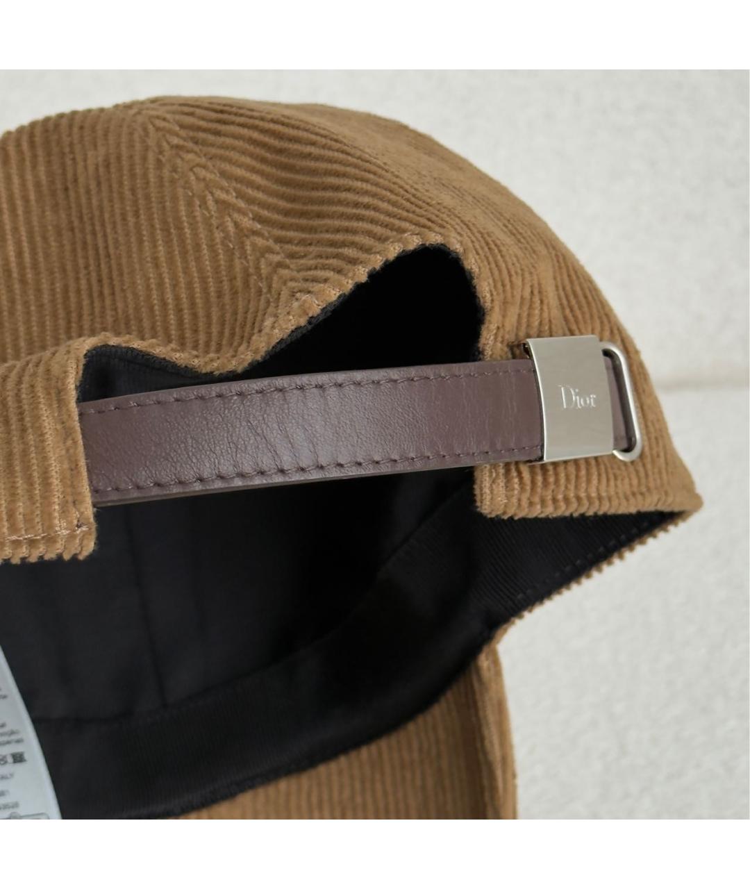 CHRISTIAN DIOR Коричневая хлопковая кепка/бейсболка, фото 8