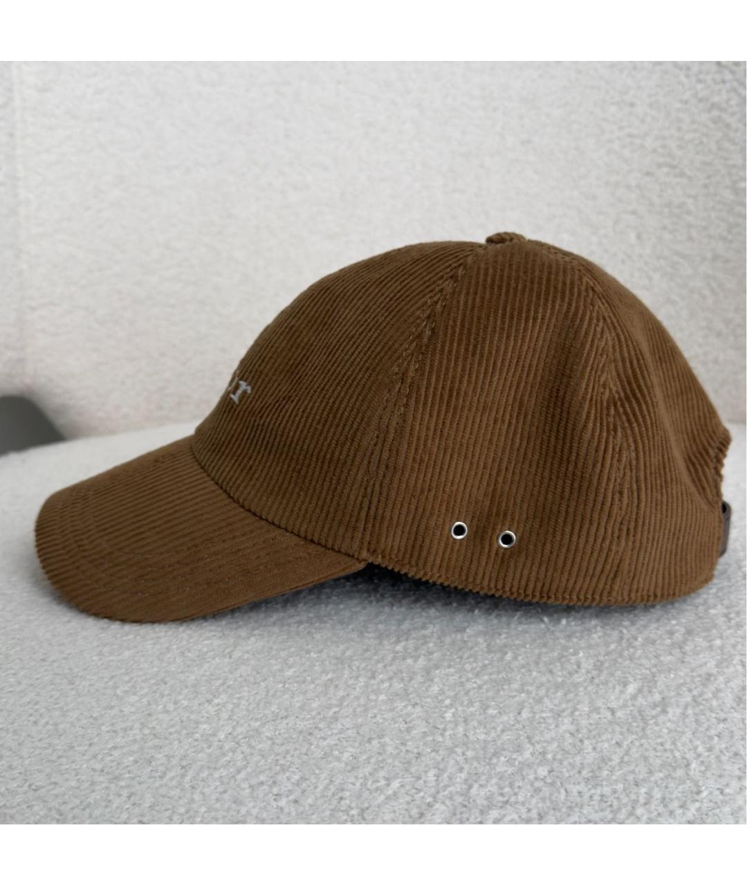 CHRISTIAN DIOR Коричневая хлопковая кепка/бейсболка, фото 3