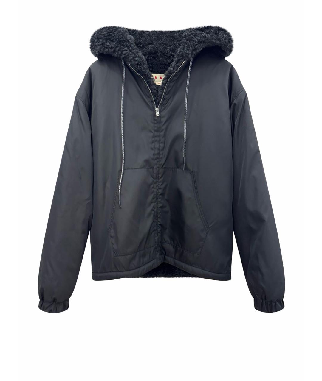 MARNI Черная полиамидовая куртка, фото 1