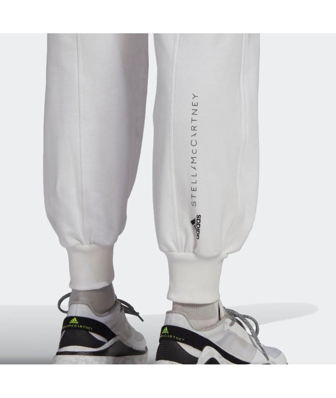 ADIDAS BY STELLA MCCARTNEY Белые хлопковые спортивные брюки и шорты, фото 3