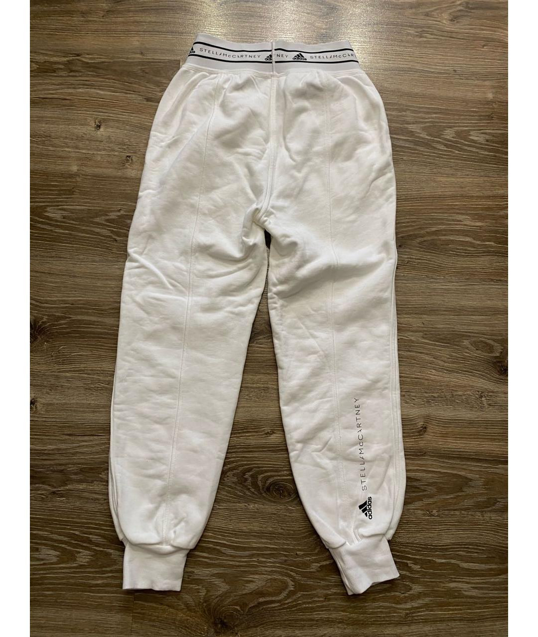 ADIDAS BY STELLA MCCARTNEY Белые хлопковые спортивные брюки и шорты, фото 8