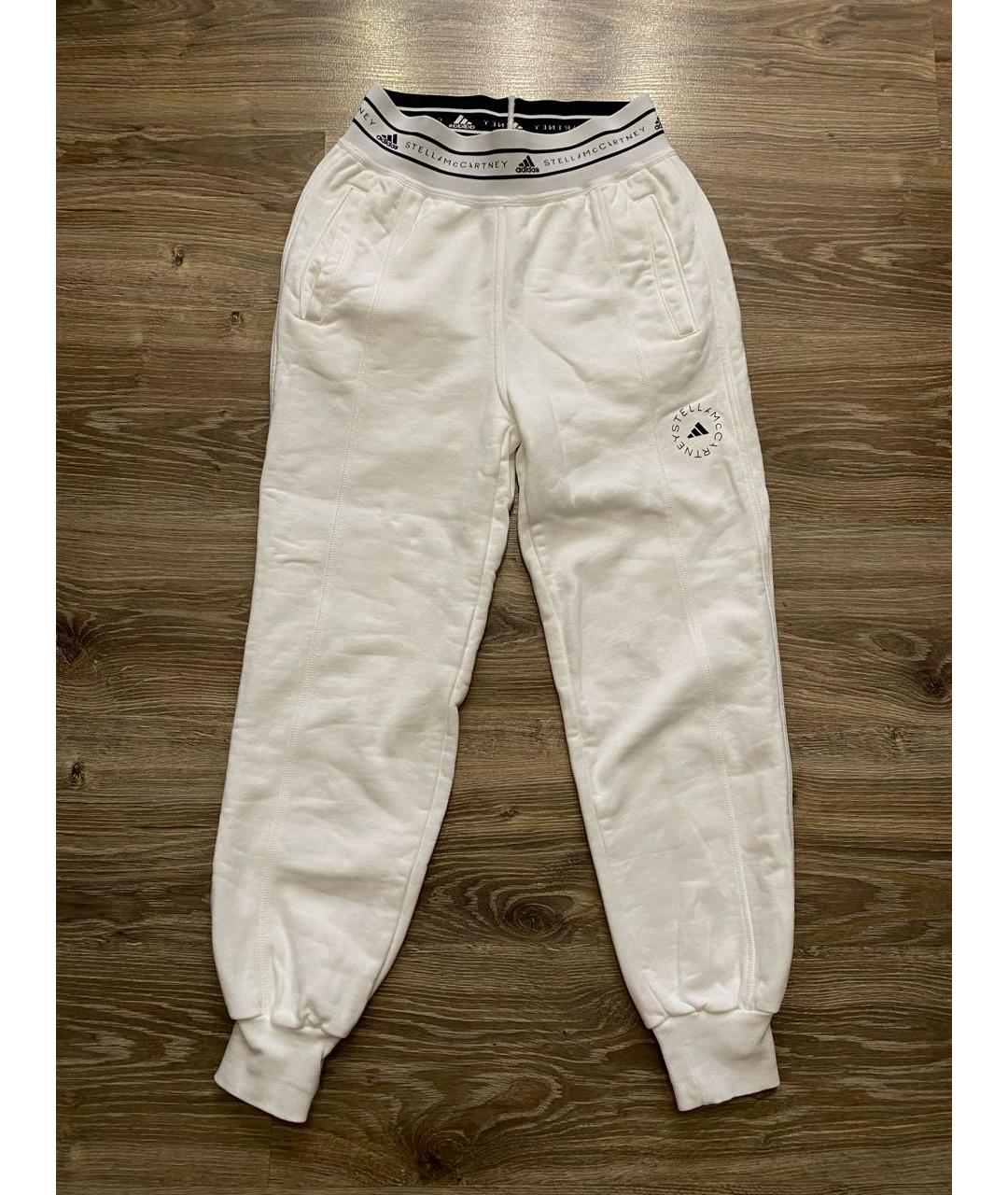 ADIDAS BY STELLA MCCARTNEY Белые хлопковые спортивные брюки и шорты, фото 7