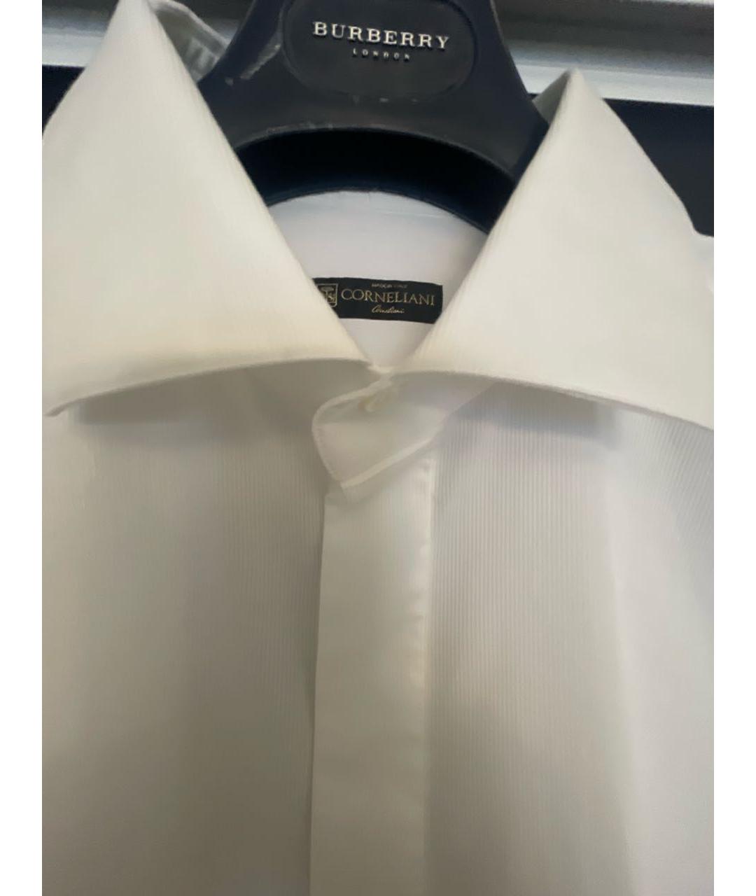 CORNELIANI Белая хлопковая классическая рубашка, фото 3