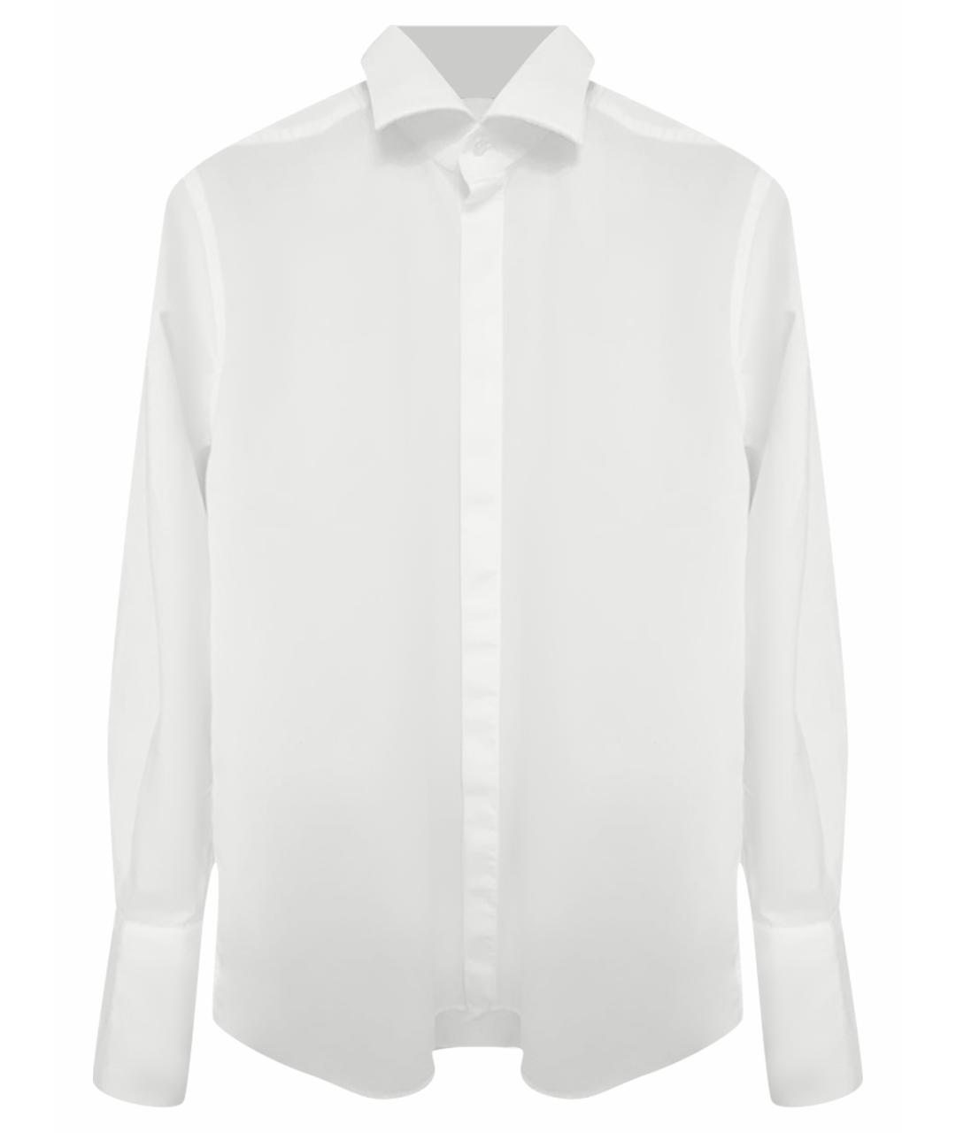 CORNELIANI Белая хлопковая классическая рубашка, фото 1