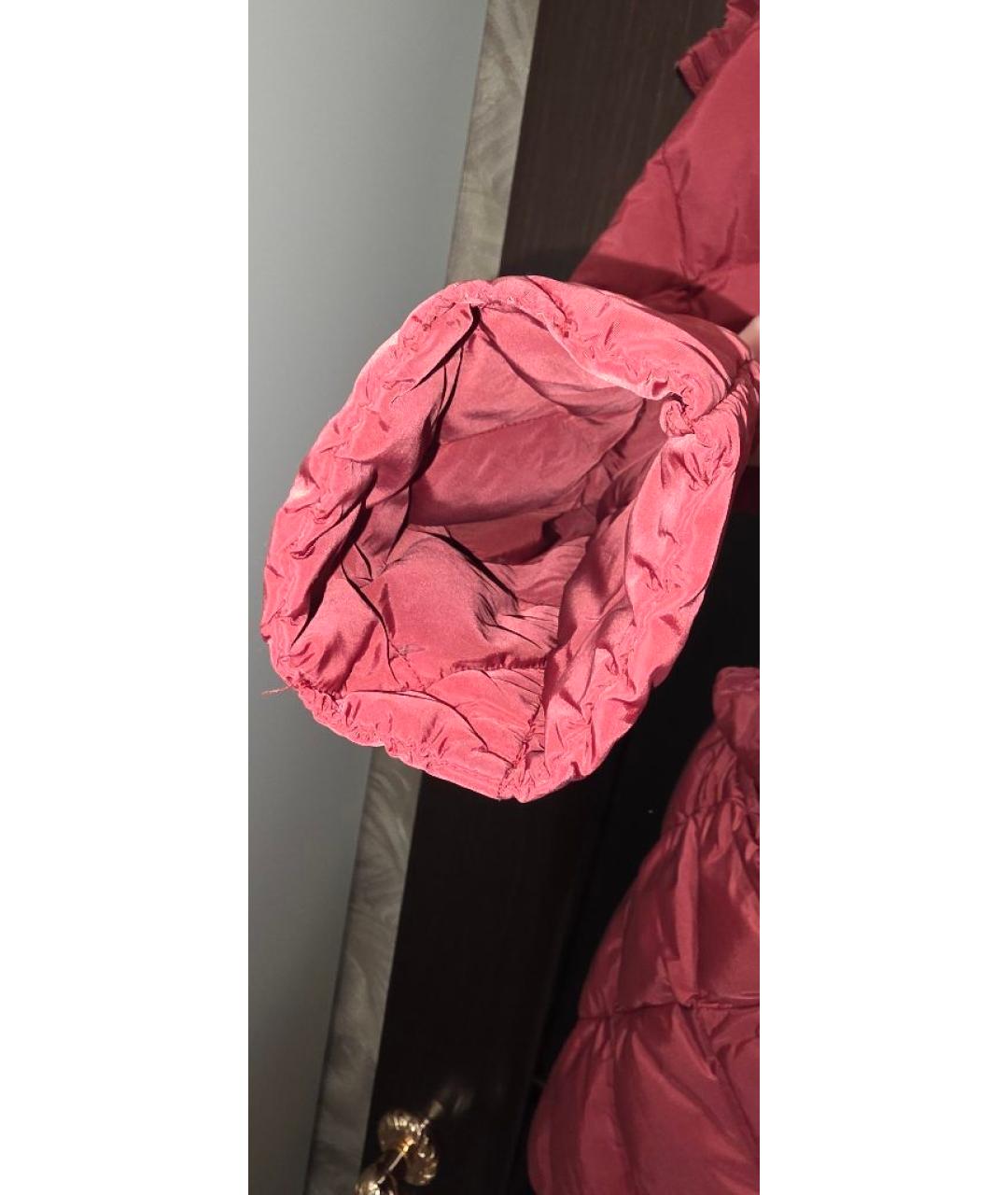 MIU MIU Коралловое полиэстеровое пальто, фото 9