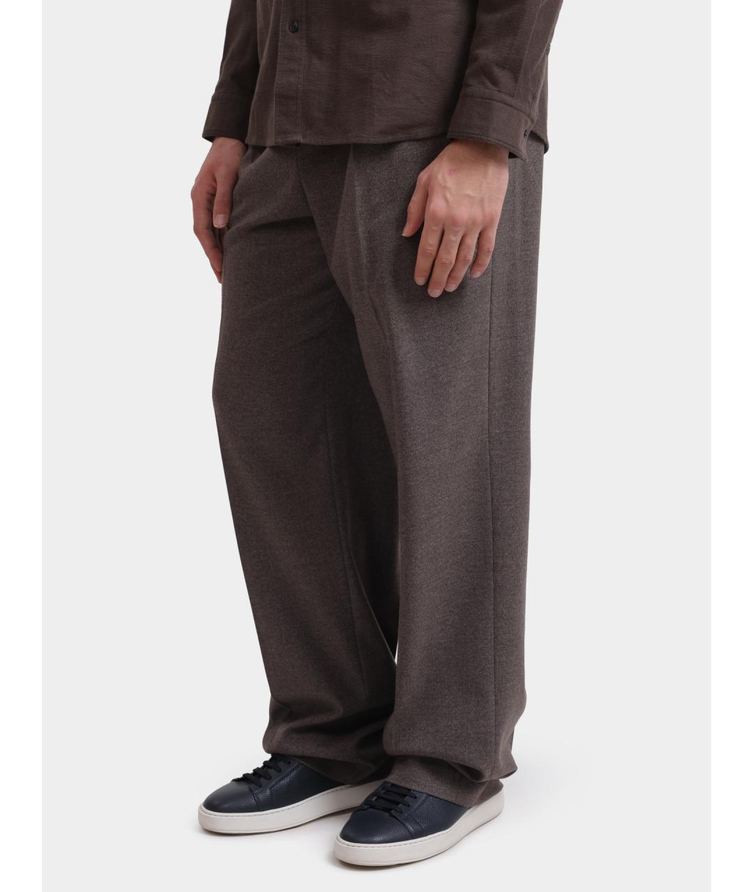 HUGO Коричневые повседневные брюки, фото 3