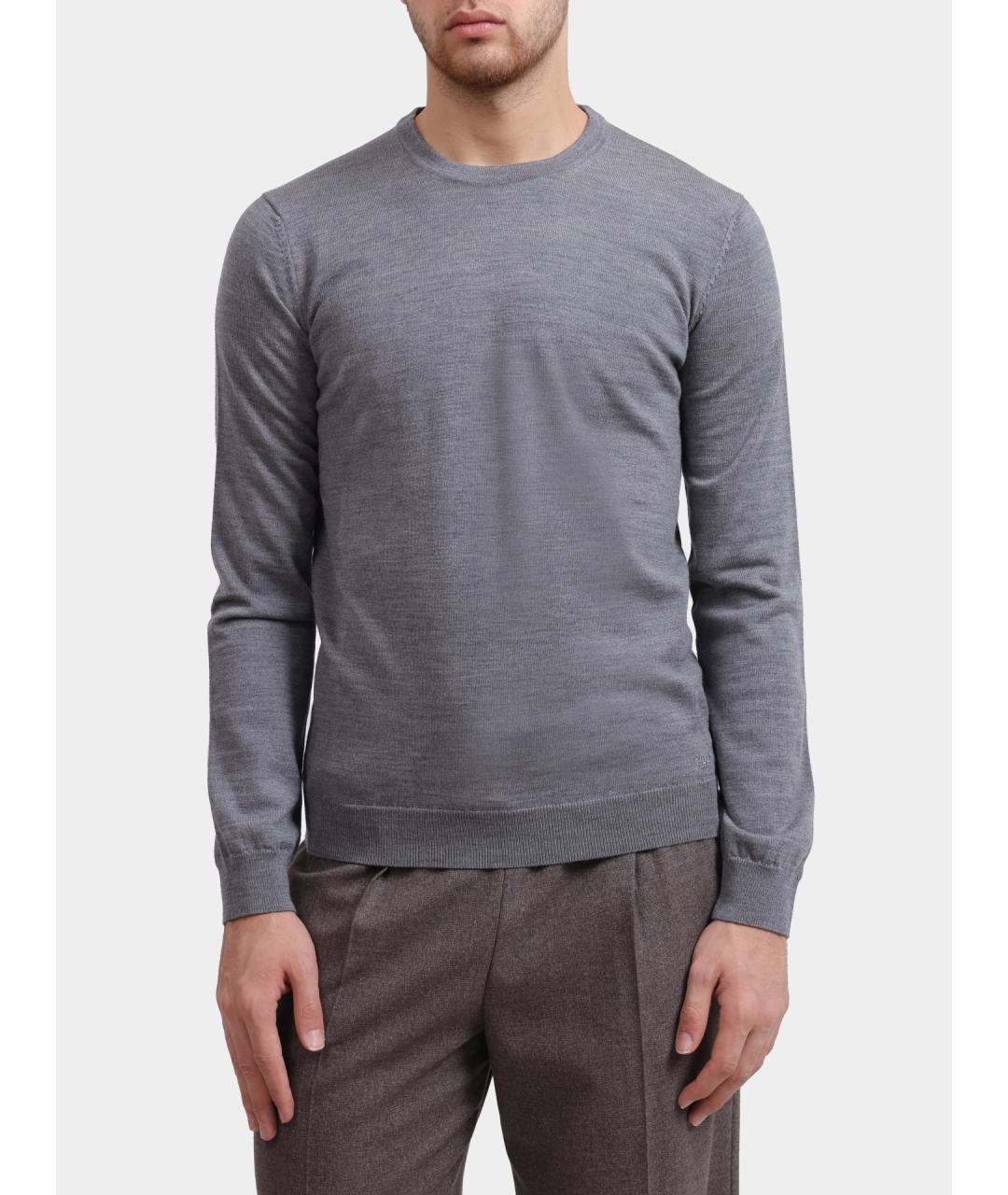 HUGO Серый джемпер / свитер, фото 6