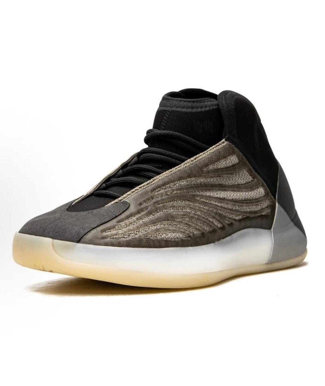 ADIDAS YEEZY Коричневые текстильные кроссовки, фото 2