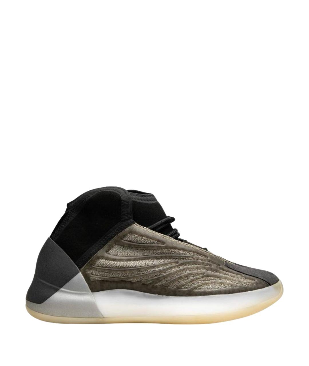 ADIDAS YEEZY Коричневые текстильные кроссовки, фото 1