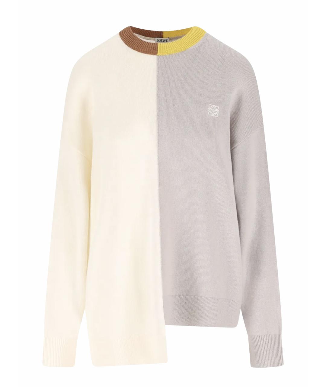 LOEWE Бежевый шерстяной джемпер / свитер, фото 1