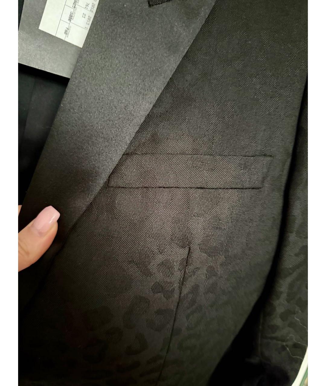 SAINT LAURENT Черный шерстяной жакет/пиджак, фото 5