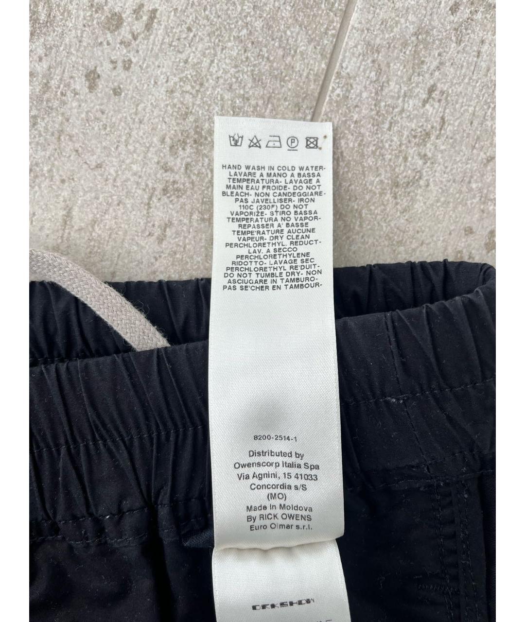 RICK OWENS DRKSHDW Черные хлопковые шорты, фото 6