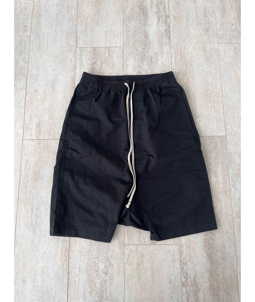 RICK OWENS DRKSHDW Черные хлопковые шорты, фото 7
