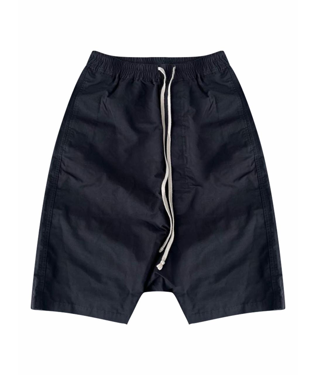 RICK OWENS DRKSHDW Черные хлопковые шорты, фото 1