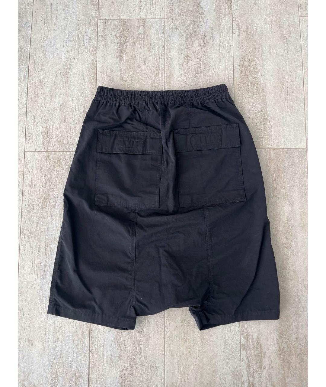 RICK OWENS DRKSHDW Черные хлопковые шорты, фото 2