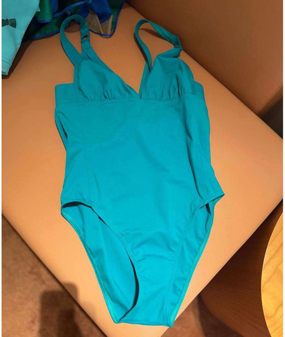 HERMES Бирюзовый купальник, фото 4