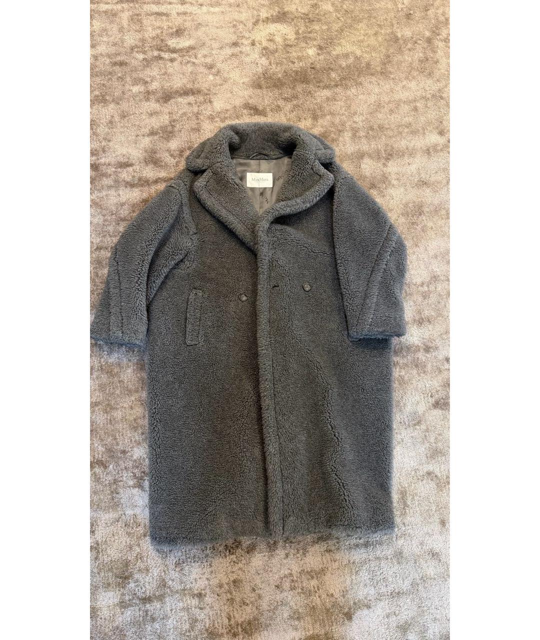 MAX MARA Серая шуба, фото 4