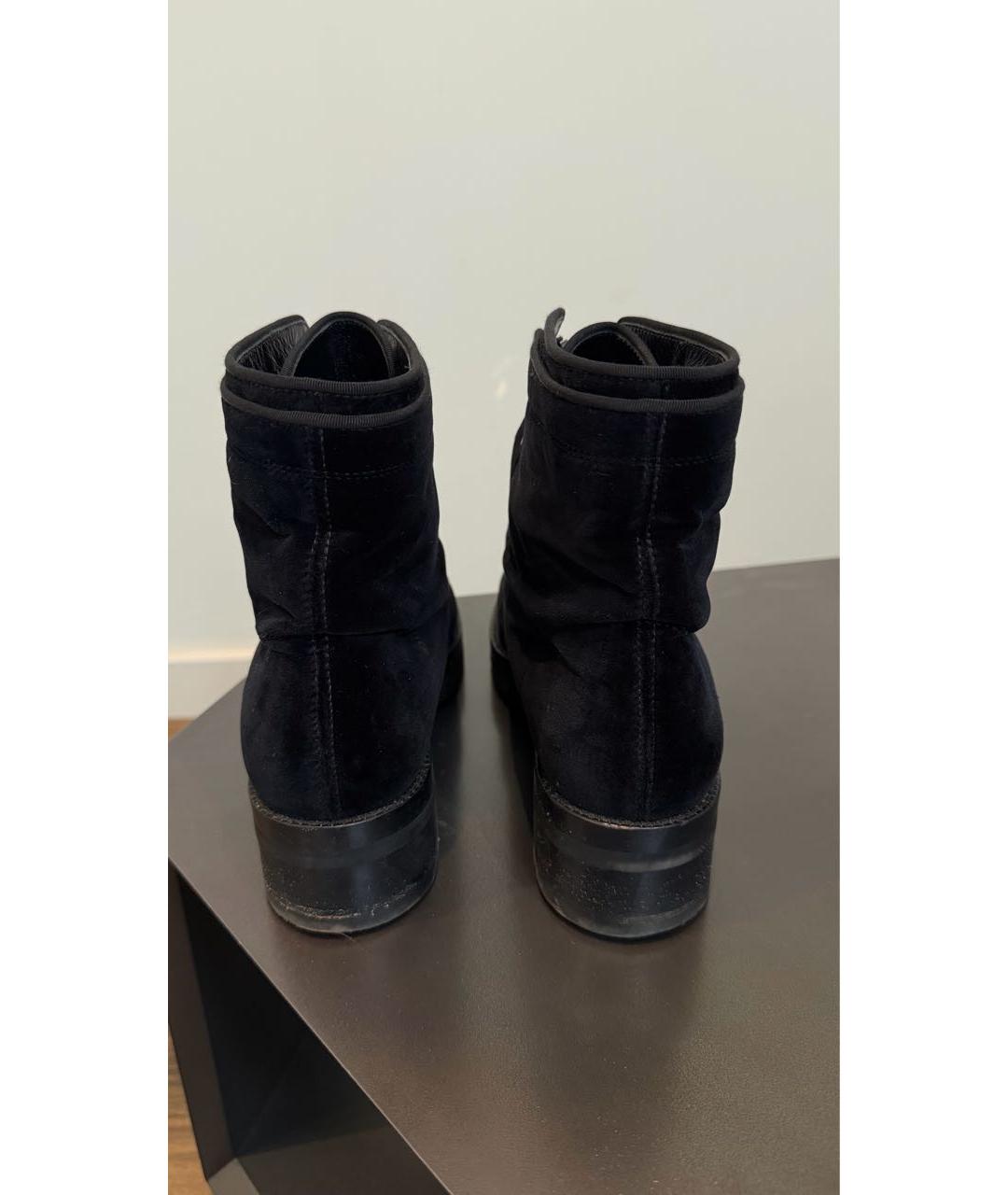 ALEXANDER MCQUEEN Бархатные ботинки, фото 4