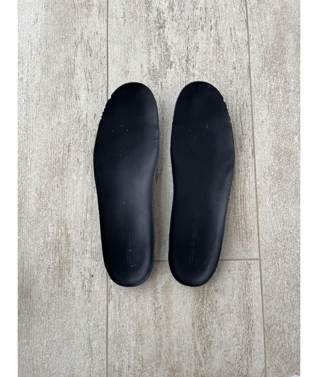 RICK OWENS DRKSHDW Черные текстильные высокие кроссовки / кеды, фото 5