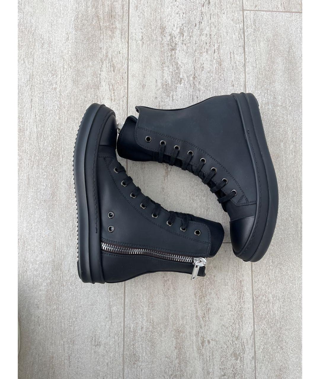 RICK OWENS DRKSHDW Черные кеды, фото 3