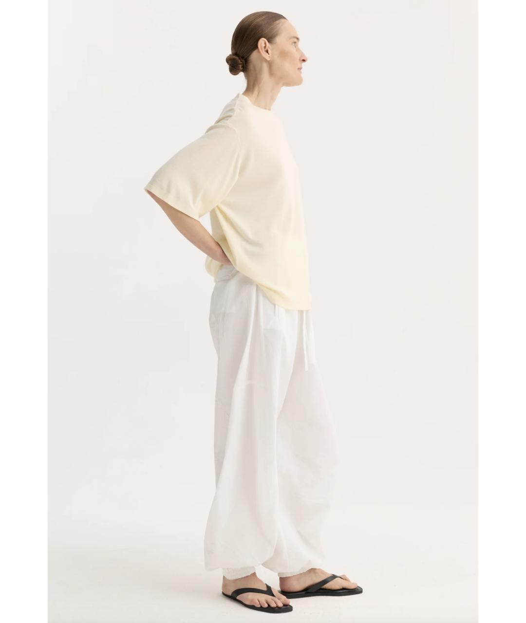 ROHE Желтая шерстяная футболка, фото 3