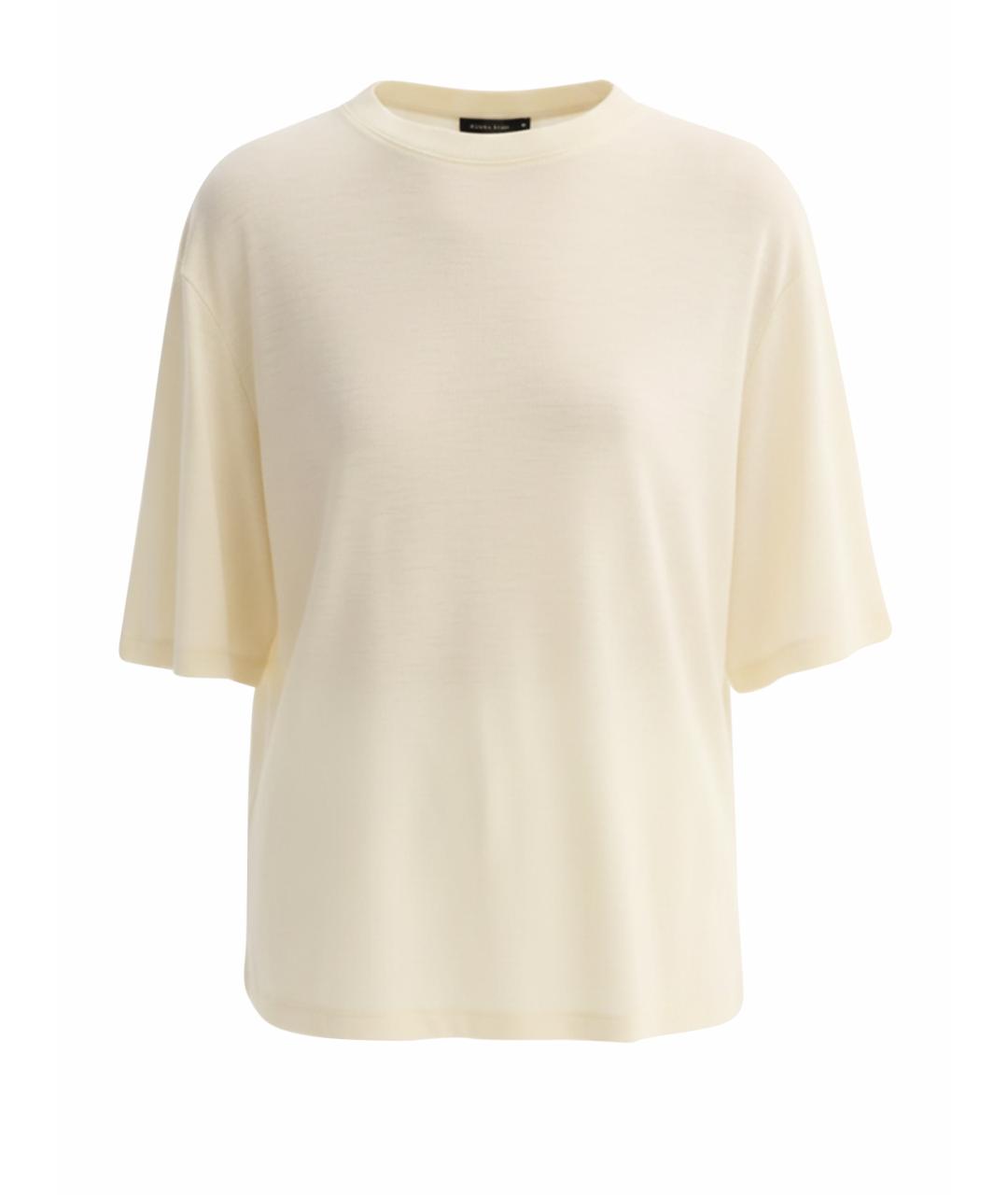 ROHE Желтая шерстяная футболка, фото 1