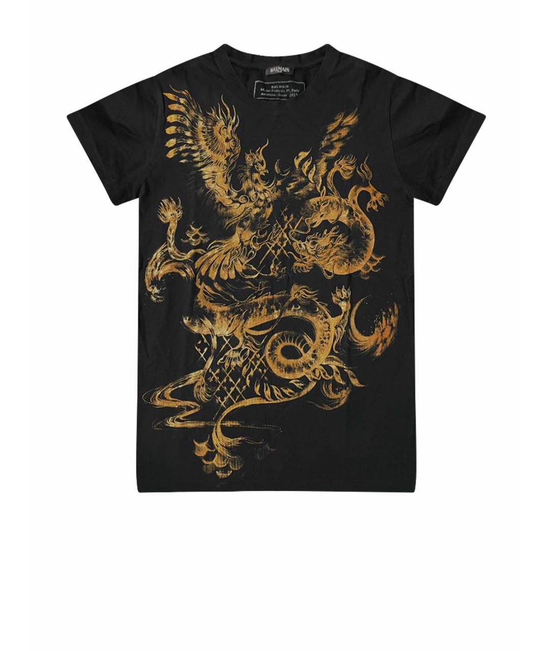 BALMAIN Черная футболка, фото 1